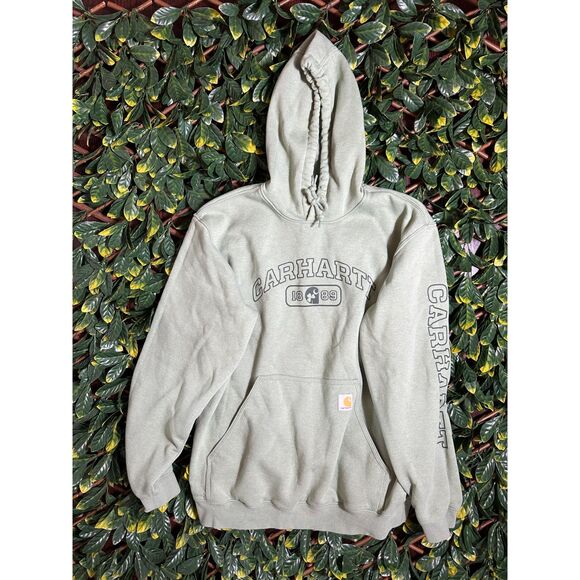 Carhartt Tops - Carhartt Green Hoodie Loose Fit Size Large